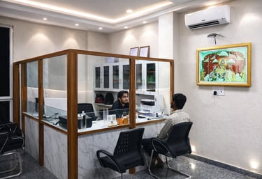 Reception & front desk — Dr. Amit Sharma Dental Hospital, Jaipur